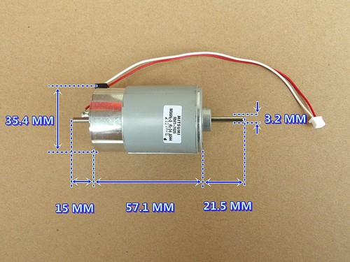 For MITSUMI M36N-3 Dual Shaft 555 DC12V 2800RPM DC Motor Wind Turbine Generator - Picture 4 of 4
