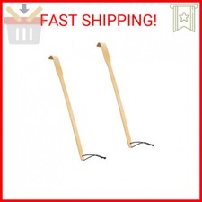 RENOOK Back Scratcher, 2 Pieces 16.5" Natural Strong Sturdy Traditional Bamboo W