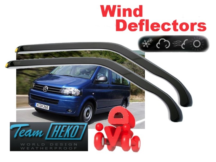 Wind deflectors for VW T5 T6 2003 2014 2.pc HEKO 31173 STICKING eBay