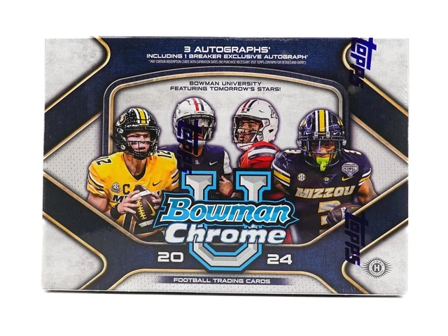 2024 Bowman University Chrome Football Breaker's Delight Box- Rip + Ship
