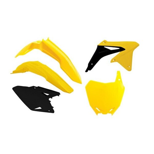 Suzuki RM-Z 450 2008-2017 Rtech Racetech Plastics Kit - Yellow / Black 75-K131