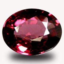 1.18 ct AAA Excellent Oval Shape 7 x 6 mm Pinkish Red Rhodolite Garnet