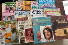 Scrapbooking Card Making Die Cutting Paper Crafts Lot 13 Books/Magazines