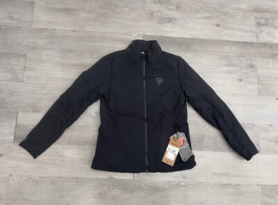 Rossignol Opside Jacket Ski Winter Zip up Black Woman Size Medium