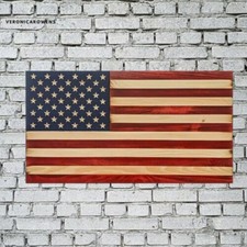 American Flag Customization Wooden , Precision Carved , patriotism Designer Flag