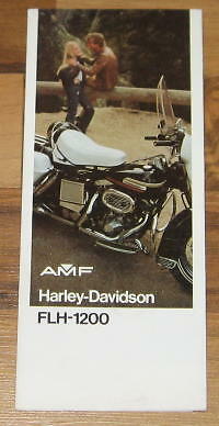 NOS 1974 HARLEY DAVIDSON FLH-1200 Brochure_ELECTRA GLIDE/SHOVELHEAD_NEW! - Picture 1 of 2