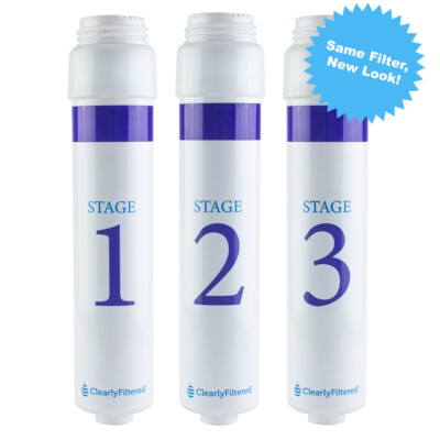Clearly Filtered 3-Stage System Replacement Filter Cartridges | eBay