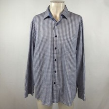 TASSO ELBA - MEN'S XLARGE 17-17 1/2 - MULTICOLOR LONG SLEEVE BUTTON UP SHIRT