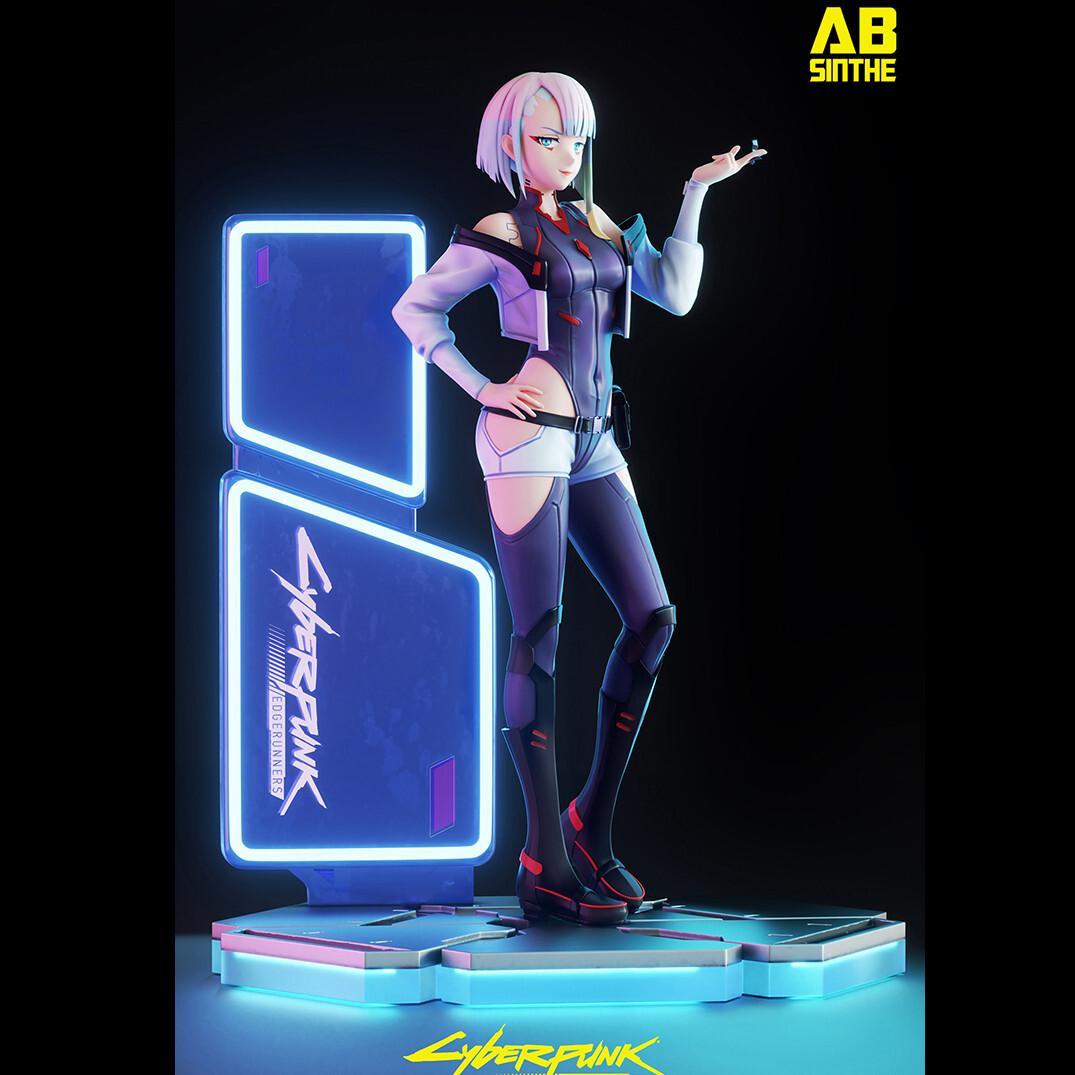 ABsinthe studio Cyberpunk Lucy 1/6 Resin Model Stand ver