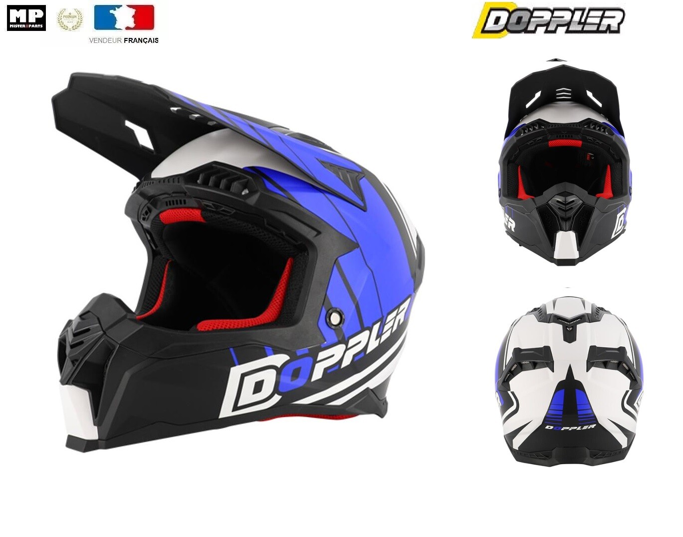 Casque cross Doppler homologué 22.06 : finie la surchauffe en moto tout-terrain