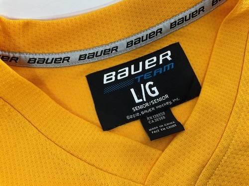 St. Louis Blues Bauer Team Jersey Senior Sz. L Yellow 100% Polyester YGI D4-28 - Picture 3 of 7