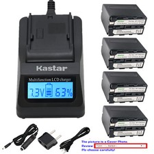Kastar Battery LCD Fast Charger for Sony NP-F970 DCR-TRV620 DCR-TRV7 DCR-TRV720