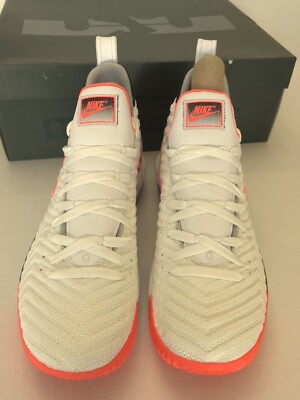 Nike Lebron 16 Air Tech Challenge White Hot Lava CI1521-100 Mens Size