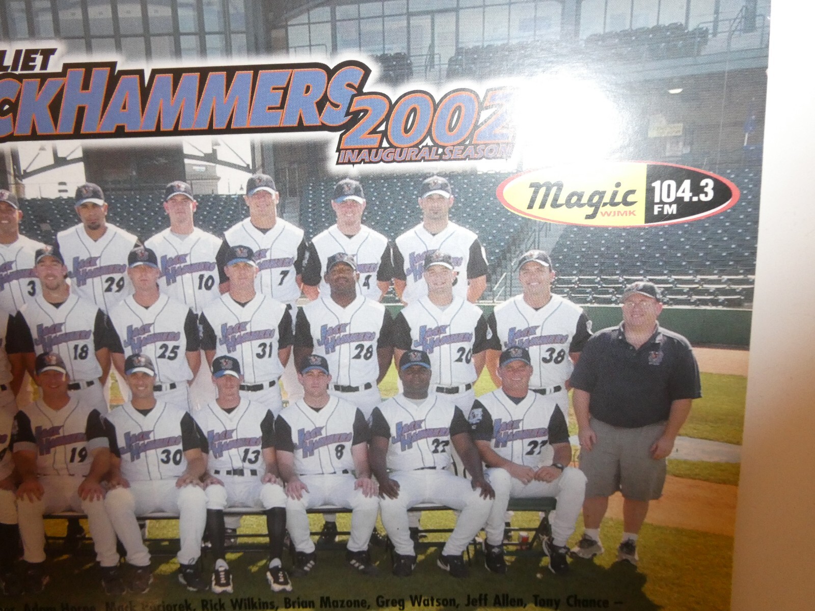 VTG Defunct Joliet Jackhammers 2002 Inaugural Season Baseball Team