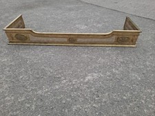 Brass Regency Fender Brass Fire Hearth Fender fire surround fender kerb