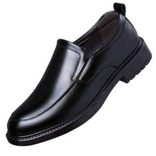 Spring Autumn Business Formal Leather Shoes Men Black Casual Dress Footwear