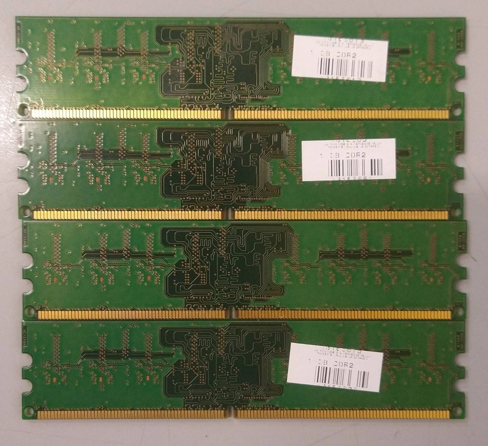 RAM DDR2 4GB (4x1GB) 800Mhz PC2-6400U Hynix HYMP112U64CP8-S6 - Immagine 2 di 2