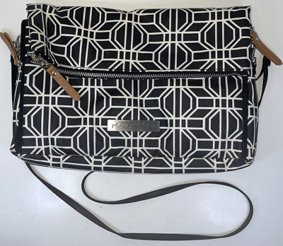 Petunia Pickle Bottom Backpack Diaper Bag Black And Cream