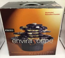 Homedics EnviraScape Illuminated Rock Garden Relaxation Water Fountain Meditate