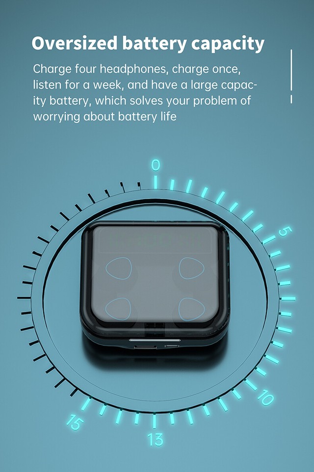 For iPhone 14 15 16 Plus/Pro Max 2Pair Wireless Bluetooth 5.1 Earphone