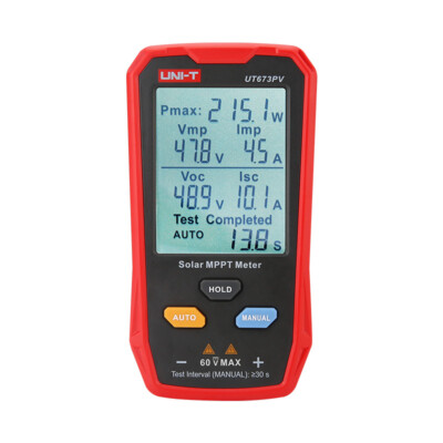 UNI-T UT673PV Solar MPPT Meter Handheld Automatic Measurement Solar Detector  K