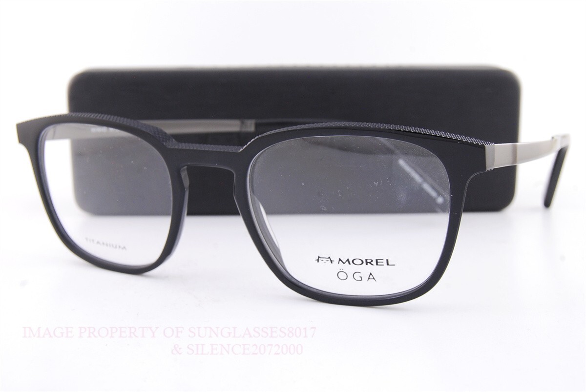 New MOREL OGA Eyeglass Frames 10161O NG10 Black made in France 