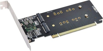 Xiwai 4 x NVME M.2 AHCI auf PCIE Express 3.0 Gen3 X16 Raid Card VROC Raid0