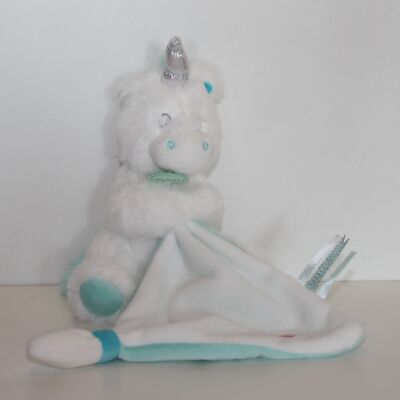 Kuscheltuch Einhorn Babynat Baby Nat Weiß/Blau