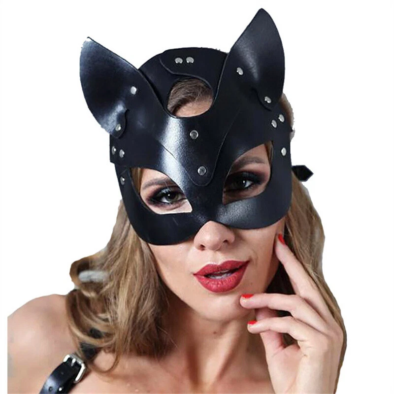 Masquerade Women Sexy Catwoman Masks Cosplay Party Costume Props Half Face Mask - image 4 of 4