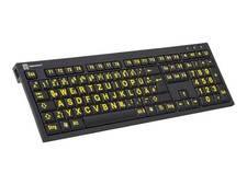 LogicKeyboard XL Print PC Slim Line NERO Keyb...
