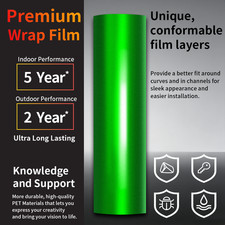 Premium High Gloss Vinyl Film Car Wrap Sticker Decal Diy Bubble Free Air Release