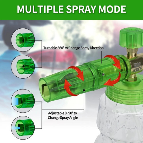 Snow Foam Lance Foam Cannon Gun Soap Bottle 1/4" Connect High Pressure Washer - Picture 4 of 16