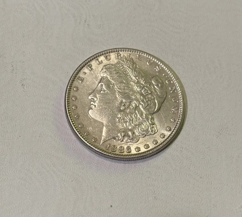 1886 Morgan Silver Dollar AU Beautiful 90% Silver Dollar ... Sharp Detail