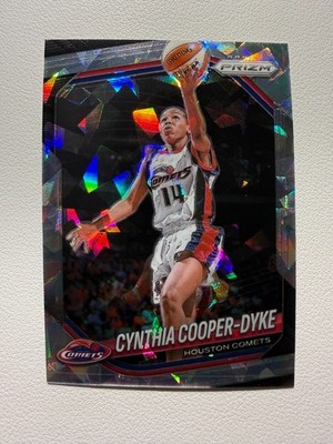 Cynthia Cooper-Dyke 2025 Prizm Cracked Ice #71 Houston Comets WNBA