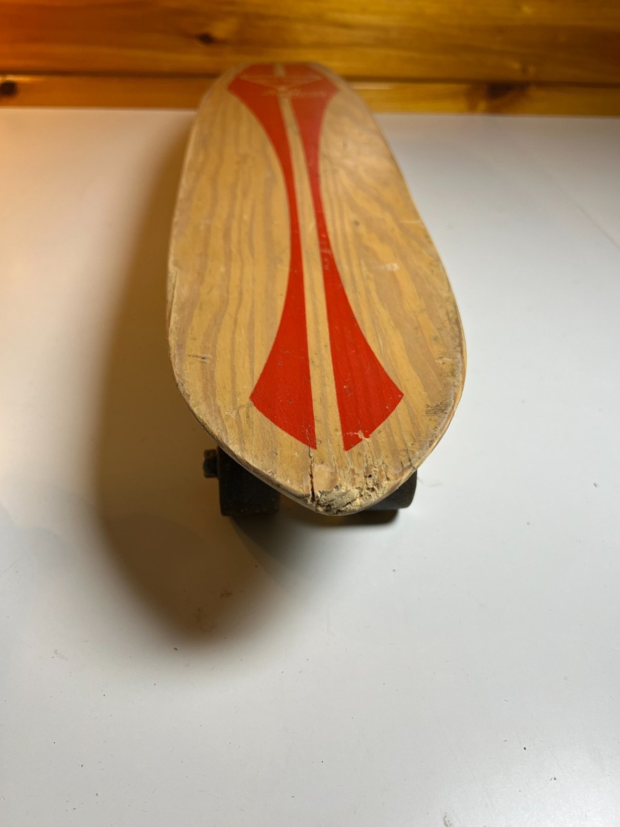 Vintage 1960s 60s Wood Wooden Skateboard GOOFY FOOT Fort Worth