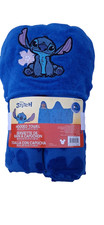 Disney Stitch Character Hooded Towel 27in x 50in 100 Cotton Blue Multicolor