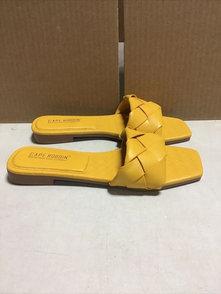 Cape Robbin Yellow Sandals for Women for sale | eBay display picture 1