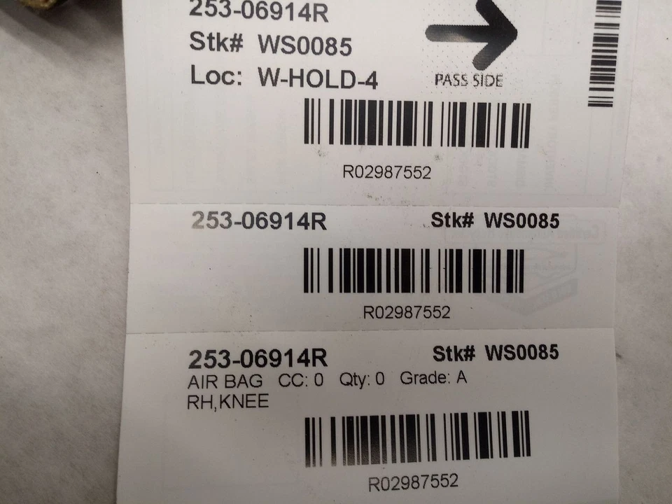 Bolsa de aire de pasajero delantera derecha rodilla DG9Z54045J76BB se adapta a 13-20 MKZ 2987552 Foto 4 de 4
