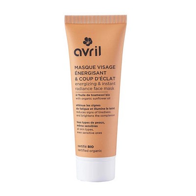 Avril Energizing and radiance-boosting face mask with organic sunflower oil 50ml