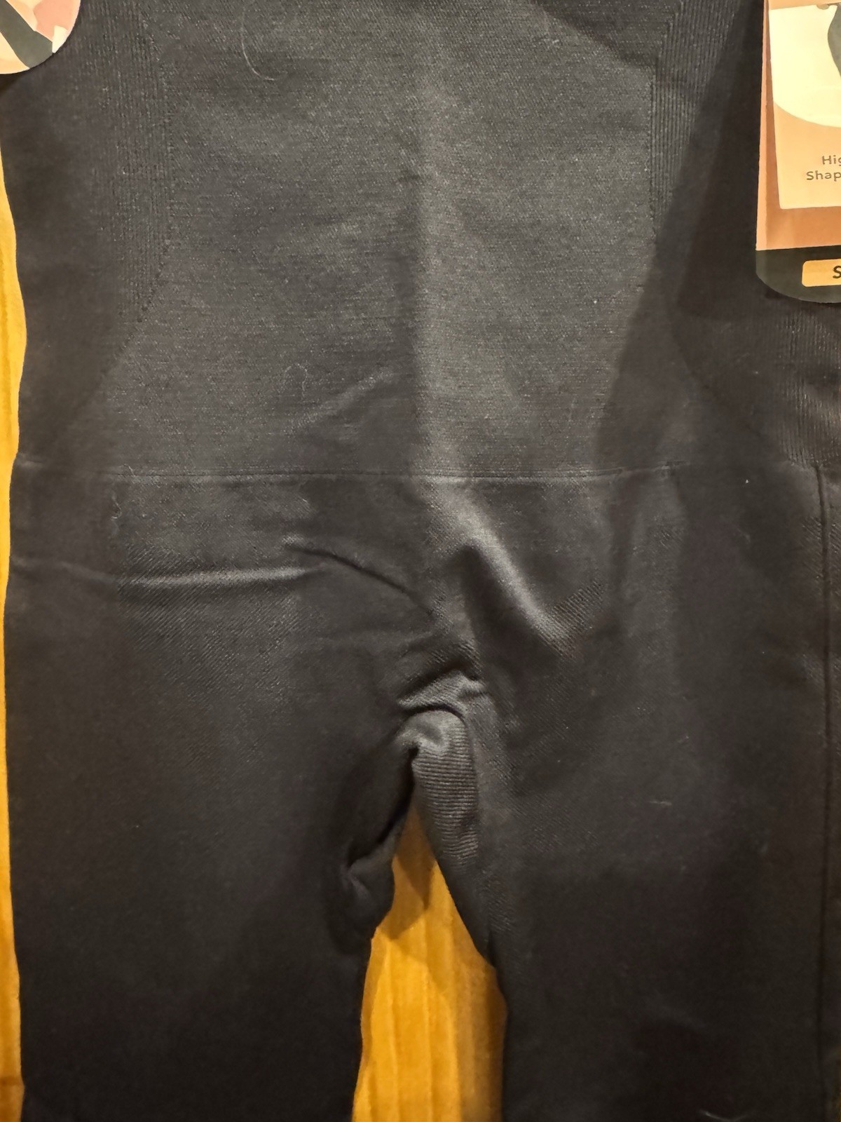 NWT Shapermint Essentials Black High Waisted Shaping Leggings Small #42075 thumbnail 5