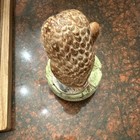 Schmid Porcelain Owl Figurine Music Box Base Marked Schmid — photo 2