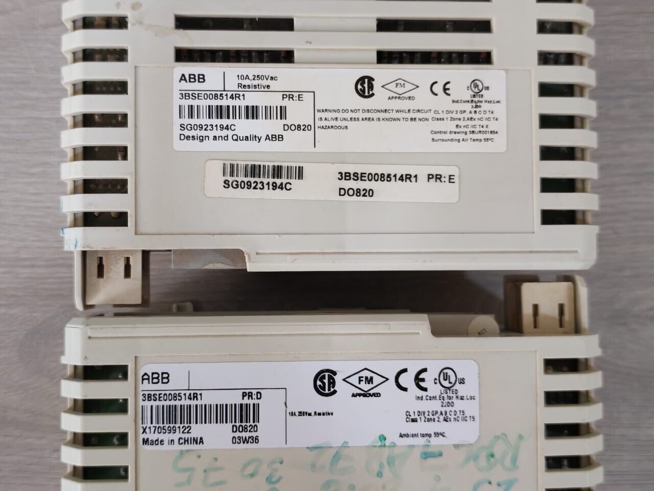 ABB 3BSE008514R1 PCS. DO820 ABB 3BSE008514R1 PR. D & E - WITHOUT BASE 3