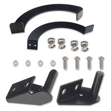 Grills Side Door Stop Arc & 3 inches x 5 x 1.2 inches, Black