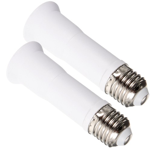 2 Pieces Convert Lamp Head Office Light Bulb Socket Extender Telescopic Fixture - Picture 9 of 12