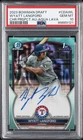 2023 BOWMAN DRAFT CHROME PROSPECT AUTO AQUA LAVA WYATT LANGFORD 193/199 PSA 10