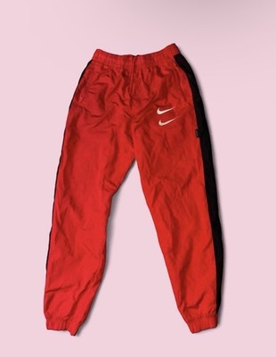 Nike double swoosh red & black track pants size S !  #nike #streetwear