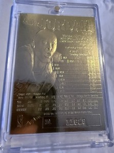 Michael Jordan 23k Gold Card | eBay
