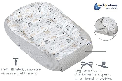 Riduttore Lettino Neonato Medi Partners 100x60x15 foto 3