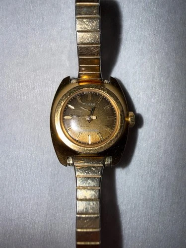 Vintage Timex Ladies Manual Wind Watch - 10k RGP Expansion Band - Water Resistan