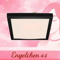 Deckenleuchte Led Backlight 12 Watt Deckenlampe Schwarz Briloner Leuchte Lampe